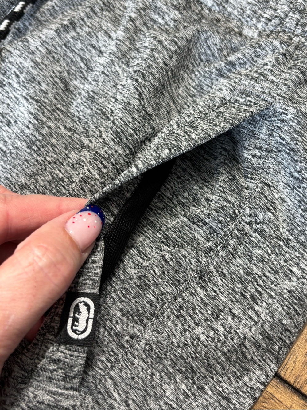 Ecko Unlimited Heather Grey Athletic Drawstring Shorts - Picture 5 of 9